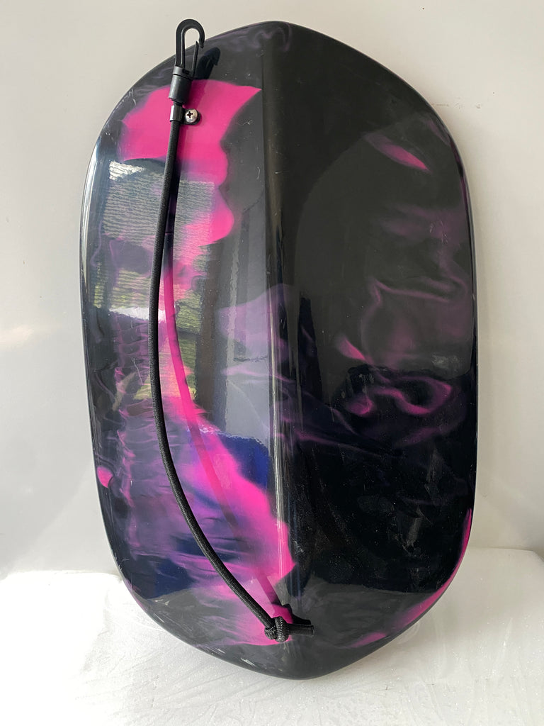 Bow hatch cover, FIberglass, black and pink